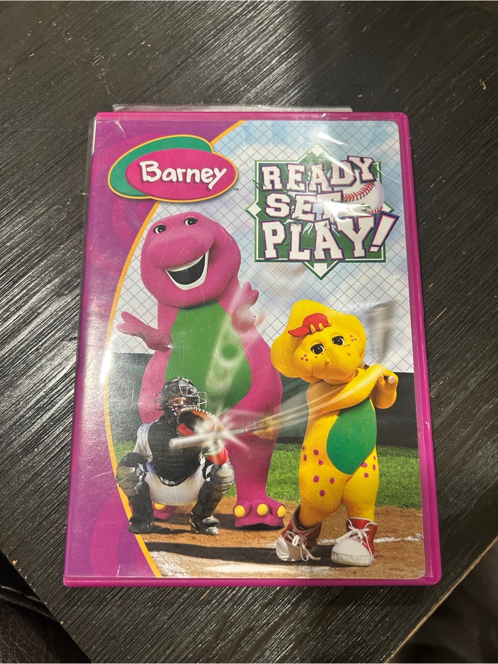 Barneys New York Pink & Yellow Kids DVD - Playful Barney Artwork